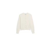 FEINSTRICK-STRICKJACKE | Bio-Baumwoll-Mix - beige (S)