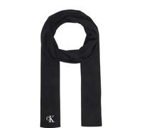 Fine Rib Men Scarf Black