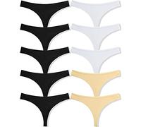 FINETOO 10er Pack Strings Set Tangas Damen Baumwolle Unterhosen Sexy Unterwäsche für Frau Lingerie Sexy for Women Dessous Thong Mehrpack S-XL