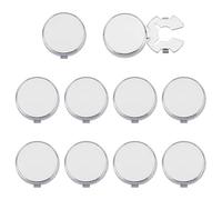 FINGERINSPIRE 5 Paar Knopfabdeckungen Für Herrenhemden Manschettenknöpfe Aus Messing Und Platin Manschettenknopfabdeckung Manschettenknöpfe Für Business Formelle Herrenhemden Manschettenknopfzubehör