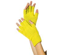 Fingerlos-Handschuhe in Neon-Gelb | OS - Gelb | Wir machen Party.de |