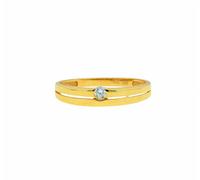 Fingerring ADELIA´S "Damenring 333 Gold ( 8K ) mit Zirkonia - Goldring" Gr. 52, gold, Fingerringe, Damen, 52, Gold, Fingerring, Goldring (54686017-52) gold