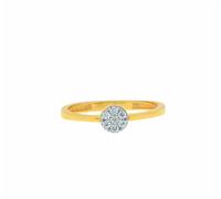 Fingerring ADELIA´S "Damenring 333 Gold ( 8K ) mit Zirkonia - Goldring" Gr. 60, silber, Fingerringe, Damen, 60, Gold, Fingerring, Goldring (25525919-60) silber