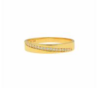 Fingerring ADELIA´S "Damenring 333 Gold ( 8K ) mit Zirkonia - Goldring" Gr. 62, gold, Fingerringe, Damen, 62, Gold, Fingerring, Goldring (43476763-62) gold