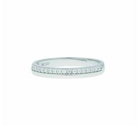 Fingerring ADELIA´S "Damenring 333 Weißgold ( 8K ) mit Zirkonia - Goldring" Gr. 66, silber, Fingerringe, Damen, 66, Gold, Fingerring, Goldring (23543308-66) silber