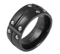 Fingerring ADELIA´S "Herren Ring aus Edelstahl" Gr. 64, schwarz, Fingerringe, Herren, 64, Edelstahl, Fingerring (78210637-64) schwarz