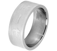 Fingerring ADELIA´S "Unisex Ring aus Edelstahl" Gr. 74, silber, Fingerringe, Herren, 74, Edelstahl, Fingerring (60165929-74) silber