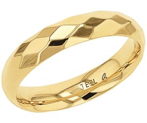 Fingerring AMOR "2037335/-37/-39/-40/-41/-42/-43/-44/-45" Gr. 62, gold (gelbgoldfarben), Fingerringe, Damen, 62, Edelstahl, Fingerring (86682301-62) gelbgoldfarben