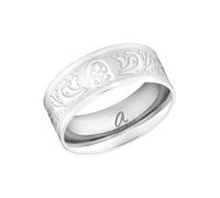 Fingerring AMOR "Funkelnd Rosé, 9853762-809-823-946-878-892-908-953-922-939" Gr. 64, grau, Fingerringe, Damen, 64, Edelstahl, Fingerring (63299119-64) grau