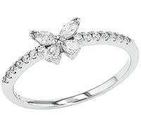 Amor Ring 925 Sterling Silber Damen Ringe, mit Zirkonia synth., Weiß, Kommt in Schmuck Geschenk Box, 2037267