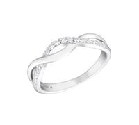 Amor Fingerring Silver Classic – 925 Silber mit Zirkonia (synth.) Größe 58 Damen inkl. Geschenkbox