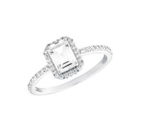 Amor Ring 925 Sterling Silber Damen Ringe, mit Zirkonia synth., Silber, Kommt in Schmuck Geschenk Box, 2035584