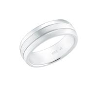 Fingerring AMOR "Uni Chic" Gr. 60, silber (silberfarben), Fingerringe, Damen, 60, Silber 925 (Sterlingsilber), 5mm, Fingerring (50047140-60) silberfarben