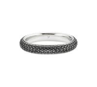 Fingerring BRUNO BANANI "Schmuck Geschenk Silber 925 Damenring black-white" Gr. 59, silber (silberfarben, schwarz), Fingerringe, Damen, 59, Silber 925 (Sterlingsilber), 3,6mm, Fingerring, mit Zirkonia