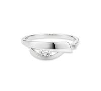 Fingerring BRUNO BANANI "Schmuck Geschenk Silber 925 Damenring" Gr. 59, silber (silberfarben, kristallweiß), Fingerringe, Damen, 59, Silber 925 (Sterlingsilber), 1,6mm, Fingerring, mit Zirkonia (synth