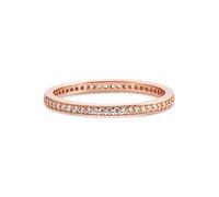 Fingerring BRUNO BANANI "Schmuck Geschenk Silber 925 Damenring Memoire Eternity" Gr. 56, rosa (roségoldfarben, kristallweiß), Fingerringe, Damen, 56, Silber 925 (Sterlingsilber), 2,1mm, Fingerring, mi