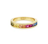 Fingerring BRUNO BANANI "Schmuck Geschenk Silber 925 Damenring Regenbogen" Gr. 59, gold (gelbgoldfarben, mehrfarbig), Fingerringe, Damen, 59, Silber 925 (Sterlingsilber), 2,8mm, Fingerring, mit Zirkon