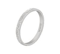 Fingerring CAÏ "925 Silber rhodiniert Dreiecke Stacking" Gr. 18, weiß, Fingerringe, Damen, 056 (17,8), Silber 925 (Sterlingsilber), Fingerring (51179637-18)