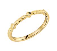 Fingerring CAÏ "925 Silber vergoldet" Gr. 54, gelb, Fingerringe, Damen, 054 (17,2), Silber 925 (Sterlingsilber), Fingerring (64787454-54) gelb