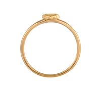 Fingerring CAÏ "925 Sterling Silber gelb vergoldet Sonne" Gr. 16,5, gelb, Fingerringe, Damen, 052 (16,6), Silber 925 (Sterlingsilber), Fingerring (51715329-16,5) gelb