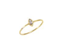 Fingerring CELESTA "Gold 375 Zirkonia weiß" Gr. 18, gelb, Fingerringe, Damen, 056 (17,8), Gold, Fingerring (90422747-18) gelb