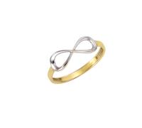 Fingerring CELESTA "375/- Gelbgold bicolor Infinity" Fingerringe Gr. 056 (17,8), Gold, gelb Damen Fingerringe (46229528-18)
