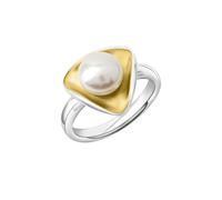 Celesta Silber Ring 925 Silber Süßwasserzuchtperle 925/- Sterling Silber Matt/Glanz (Größe: 056 (17,8))