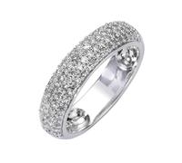 Fingerring DIAMONDS BY ELLEN K. "Gold 585 mit 90x Diamant zus. 0,50ct." Gr. 18, weiß, Fingerringe, Damen, 018 (57,0), 0,5 P2 = erkennbare Einschlüsse, Gold, Fingerring (894073-18) weiß