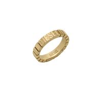Fingerring DIESEL "Schmuck Geschenk Edelstahl DIESEL FONT" Gr. 17,5, gold (gelbgoldfarben), Fingerringe, Damen, 17,5, Edelstahl, 5mm, Fingerring (11366653-17,5) gelbgoldfarben