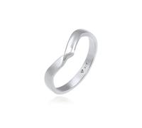 Fingerring ELLI "Gedreht Bandring Trend Basic 925er Silber" Gr. 58, silber, Fingerringe, Damen, 58mm, ohne Stein, Silber 925 (Sterlingsilber), Fingerring (19411038-58) silber