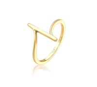 Elli Ring Damen Bandring Geo Formen Cool Basic Minimal in 925 Sterling Silber