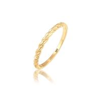 Fingerring ELLI PREMIUM "Bandring gedreht 585 Gelbgold" Gr. 52, gold, Fingerringe, Damen, 52mm, ohne Stein, Gelbgold 585, 1,5mm, Fingerring (57541950-52)