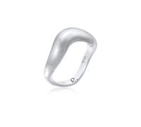 Fingerring ELLI PREMIUM "Organic Wellen Trend 925 Silber" Gr. 54, silber, Fingerringe, Damen, 54mm, ohne Stein, Silber 925 (Sterlingsilber), 2,5mm, Fingerring (41708043-54) silber