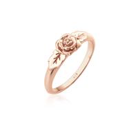 Fingerring ELLI "Rosenblüte Blume Vintage Look Trend 925 Silber" Gr. 52, rosa (rosegold), Fingerringe, Damen, 52mm, ohne Stein, Silber 925 (Sterlingsilber), 3mm, Fingerring (94973839-52) rosegold