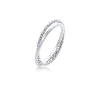 Fingerring ELLI "Wickelring Klassik Fein Gedreht Schmuck Geschenk 925 Silber" Gr. 60, silber, Fingerringe, Damen, 60mm, ohne Stein, Silber 925 (Sterlingsilber), Fingerring (37116754-60) silber