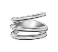 Fingerring EMPORIO ARMANI Gr. 18, metallfarben, Fingerringe, Damen, 18, Metall, Fingerring (24078820-18) metallfarben