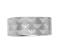 Fingerring EMPORIO ARMANI Gr. 20,5, silber (edelstahlfarben), Fingerringe, Herren, 20,5, Edelstahl, 9,1mm, Fingerring (42785029-20,5) edelstahlfarben