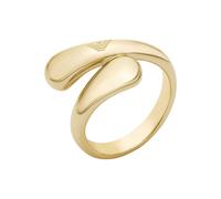 Fingerring EMPORIO ARMANI "Schmuck Geschenk Metall" Gr. 17, gelbgoldfarben, Fingerringe, Damen, 17, Metall, 3mm, Fingerring (64291423-17) gelbgoldfarben