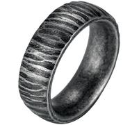 Fingerring FIRETTI "Schmuck Geschenk Edelstahl Ring Damenring Herrenring Crag Fels" Gr. 62, braun (antikfarben), Fingerringe, Damen, 62, Edelstahl, 8,1mm, Fingerring (53454110-62) antikfarben