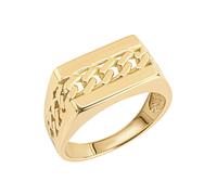 Fingerring FIRETTI "Schmuck Geschenk Silber 925 Silberring Panzerkette" Gr. 21, gold (gelbgoldfarben), Fingerringe, Herren, 21, Silber 925 (Sterlingsilber), 3mm, Fingerring (84832403-21) gelbgoldfarbe