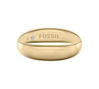 Fingerring FOSSIL "Ellis" Gr. 17,5, gold (gelbgoldfarben), Fingerringe, Damen, 17,5, Edelstahl, 4,7mm, Fingerring (34516766-17,5) gelbgoldfarben