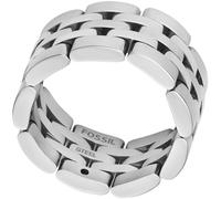 Fingerring FOSSIL "Schmuck Geschenk Edelstahl Ring Arden" Gr. 18, silber (edelstahlfarben), Fingerringe, Damen, 18, Edelstahl, 10,5mm, Fingerring (13582665-18) edelstahlfarben