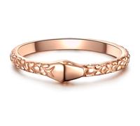 Glanzstücke München - Ring Schlangenkopf Sterling Silber in Roségold Ringe Damen