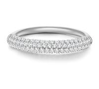 Fingerring GLANZSTÜCKE MÜNCHEN "GSM957" Gr. 58, silber, Fingerringe, Damen, 58, Silber 925 (Sterlingsilber), 3,3mm, Fingerring, aus Sterling Silber (57951823-58) silber