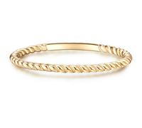 Fingerring GLANZSTÜCKE MÜNCHEN "X999" Gr. 48, gelbgold, Fingerringe, Damen, 48, Silber 925 (Sterlingsilber), 1,4mm, Fingerring, aus Sterling Silber (11010123-48) gelbgold