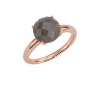 Fingerring JAMELLI "925 Silber rosé vergoldet Mondstein grau" Gr. 56, rosa, Fingerringe, Damen, 056 (17,8), Silber 925 (Sterlingsilber), Fingerring (84811723-56) rosa