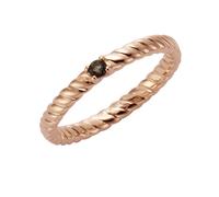 Jamelli - Ring 925/- Sterling Silber Rauchquarz braun Ringe 1 ct Damen