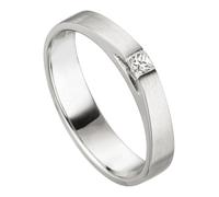 Fingerring JOBO "Ring Platinring Princess" Gr. 56, platin 950, Fingerringe, Damen, 56, SI = kleine Einschlüsse, Diamanten Platin 950, Diamanten, Platin 950, Fingerring, 950 Platin mit Diamant (4827070