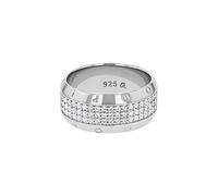 Fingerring JOOP "2039769/-70/-71" Gr. 58, silber (silberfarben, kristallweiß), Fingerringe, Damen, 58, Silber 925 (Sterlingsilber), 10mm, Fingerring, mit Zirkonia (synth.) (60997164-58) silberfarben,