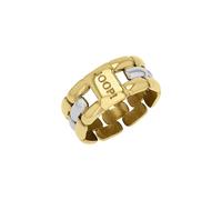 Fingerring JOOP "Schmuck, Geschenk" Gr. 56, gold (gelbgoldfarben, edelstahlfarben), Fingerringe, Damen, 56, Edelstahl, 9mm, Fingerring (43035320-56) gelbgoldfarben, edelstahlfarben